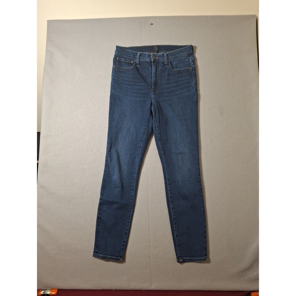 J. Crew 9” Mid-Rise Skinny Jeans Women's 27x28 Regular Style Dark Wash